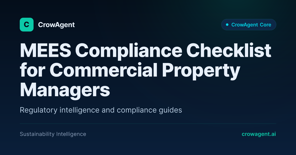 MEES Compliance Checklist