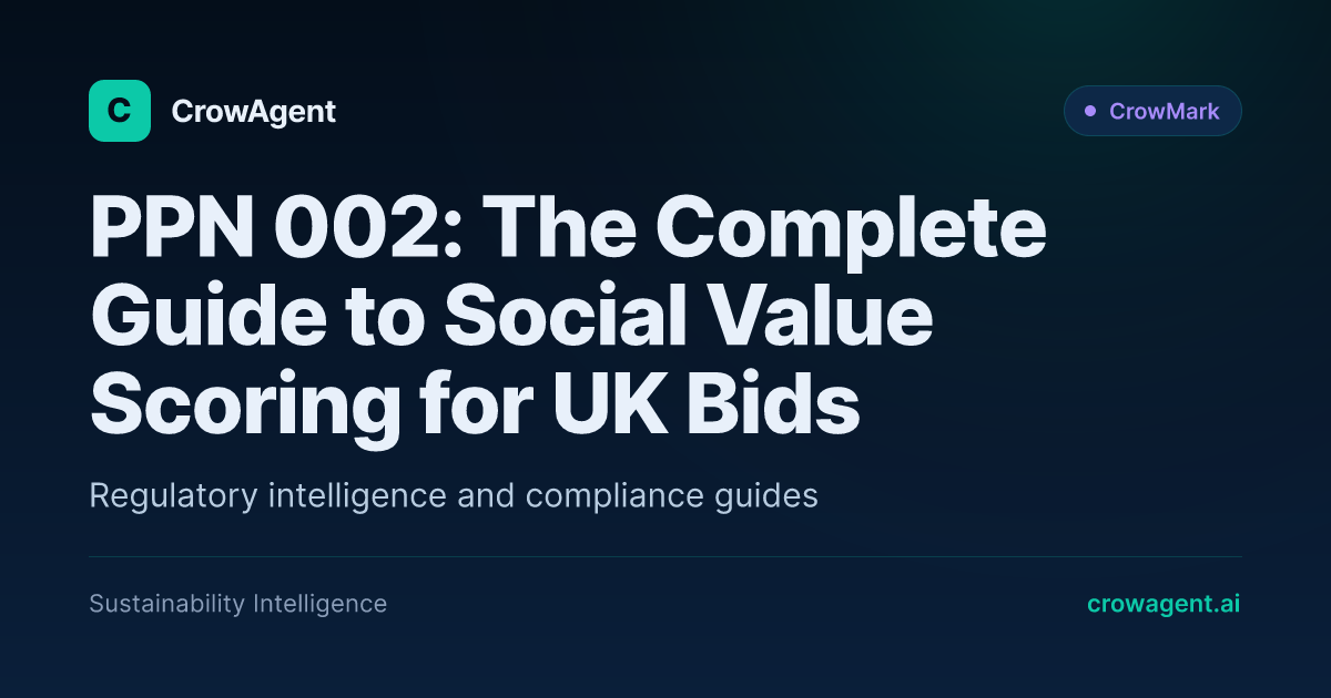 PPN 002 Social Value Scoring Guide