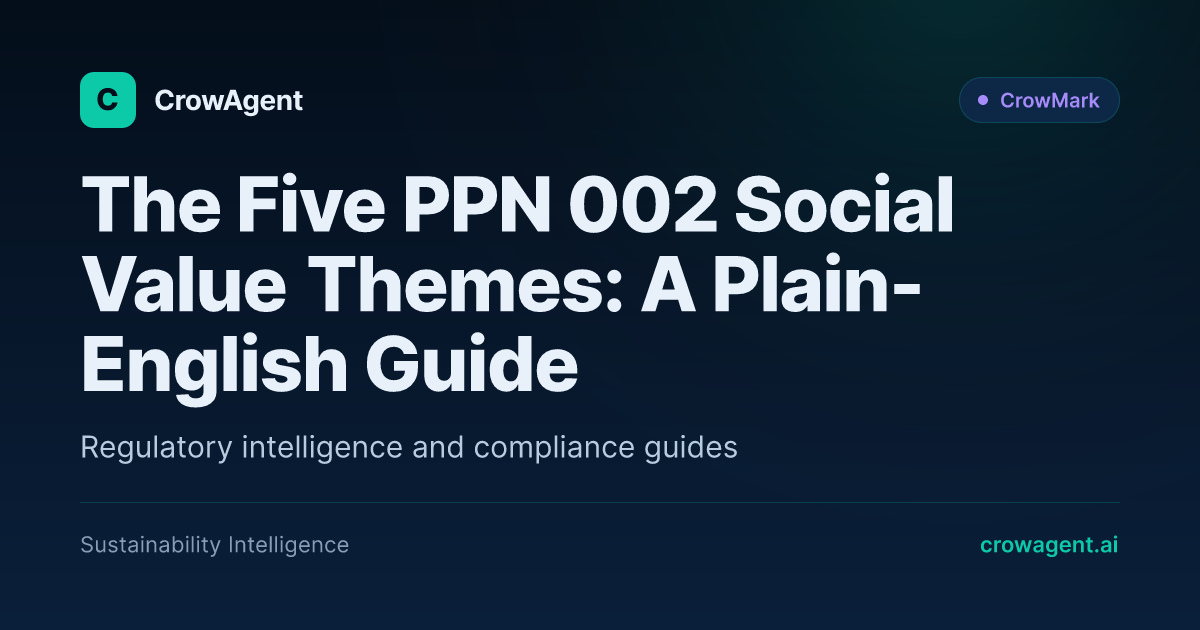 The Five PPN 002 Social Value Themes